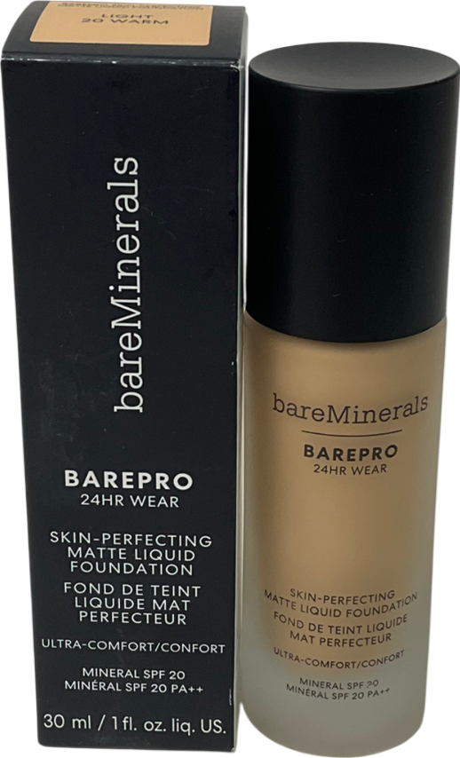 bare minerals Original Pure Serum Radiant Natural Liquid Foundation Mineral Spf20 20 Warm 30ml