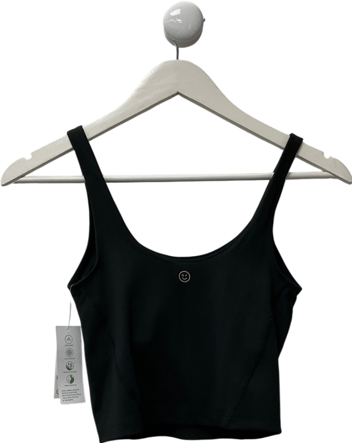 Gilly Hicks Black Silk Sports Bra UK S