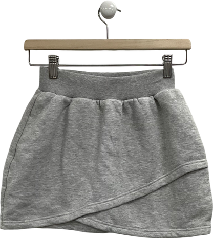 PrettyLittleThing Grey Jersey Mini Skirt UK S