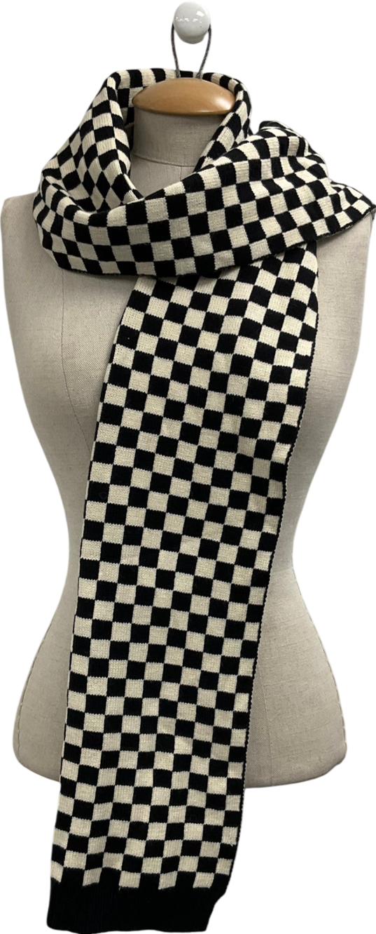 Black & White Checkered Scarf