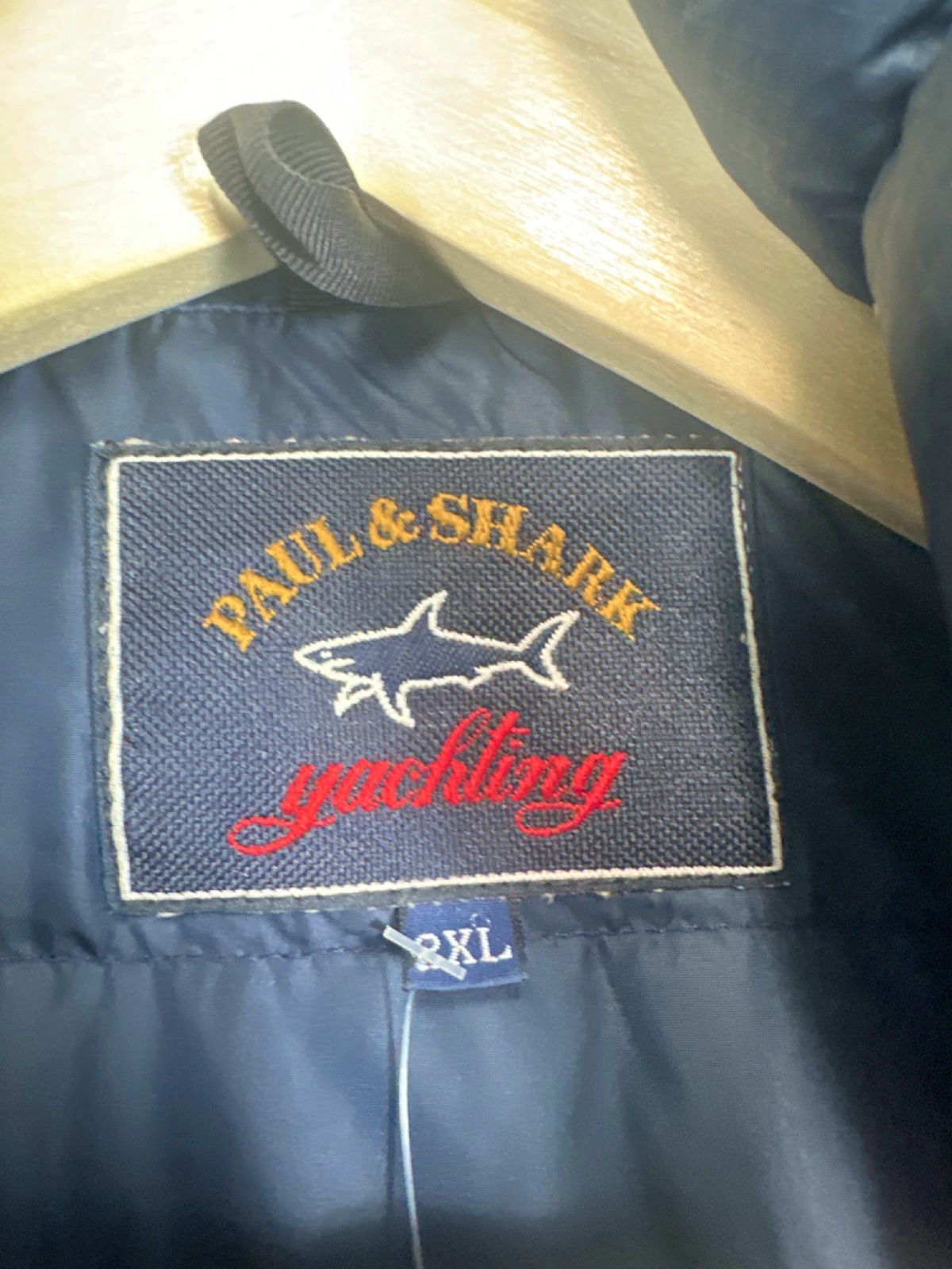 Paul & Shark Navy Down filled puffer Jacket UK XXL