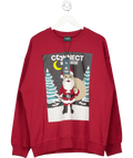 connect management Red Santa Crew-neck Sweater UK M