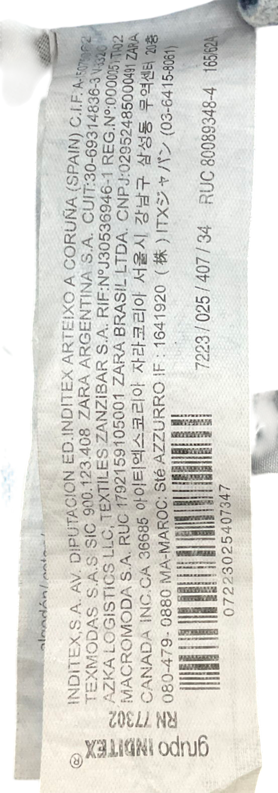 ZARA Blue Z1975 Flared High-waist Jeans UK 6