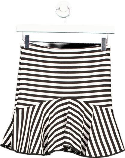 Zara Black and White Striped Skirt UK S