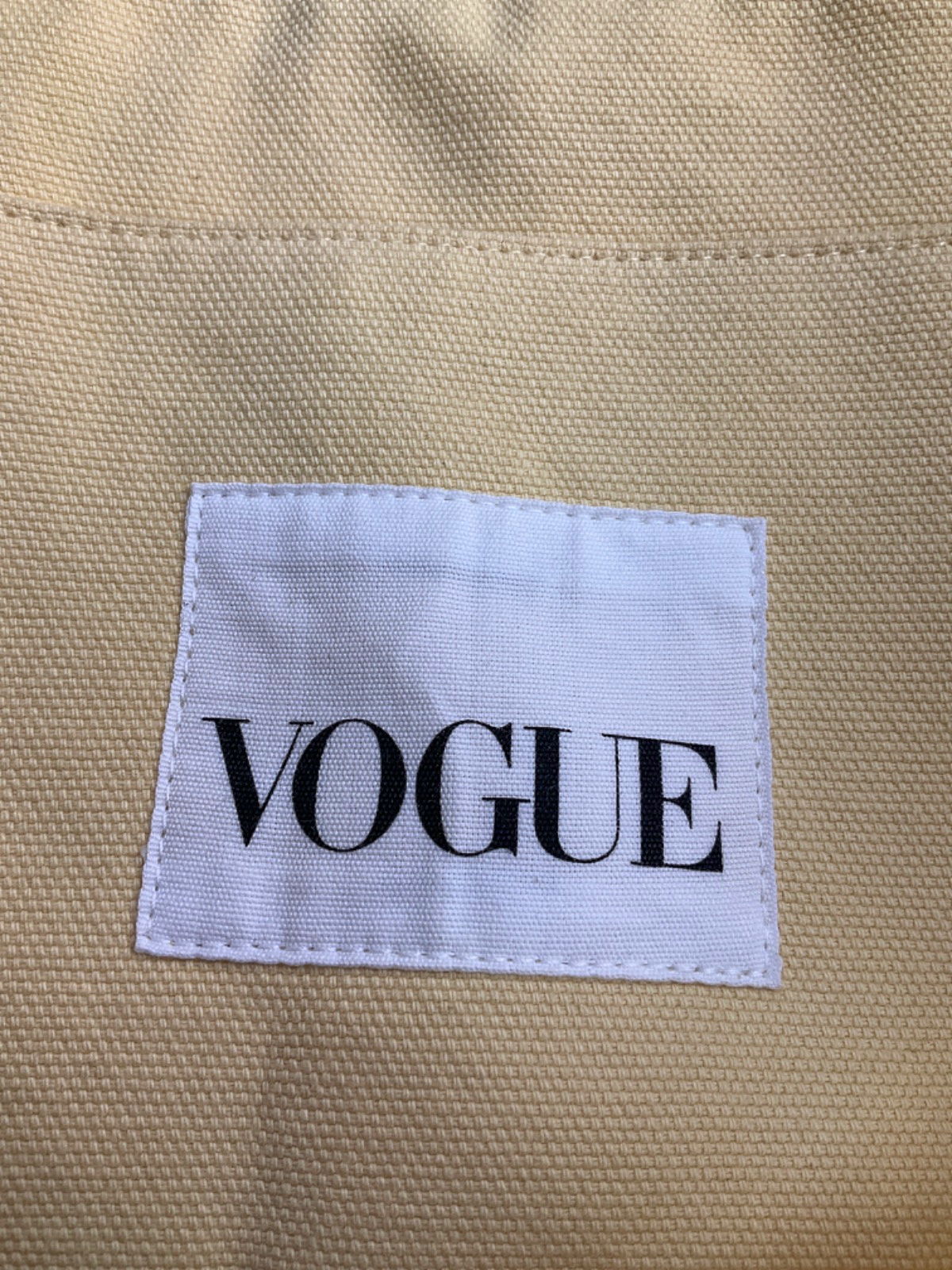 British Vogue Yellow Large Tote Bag