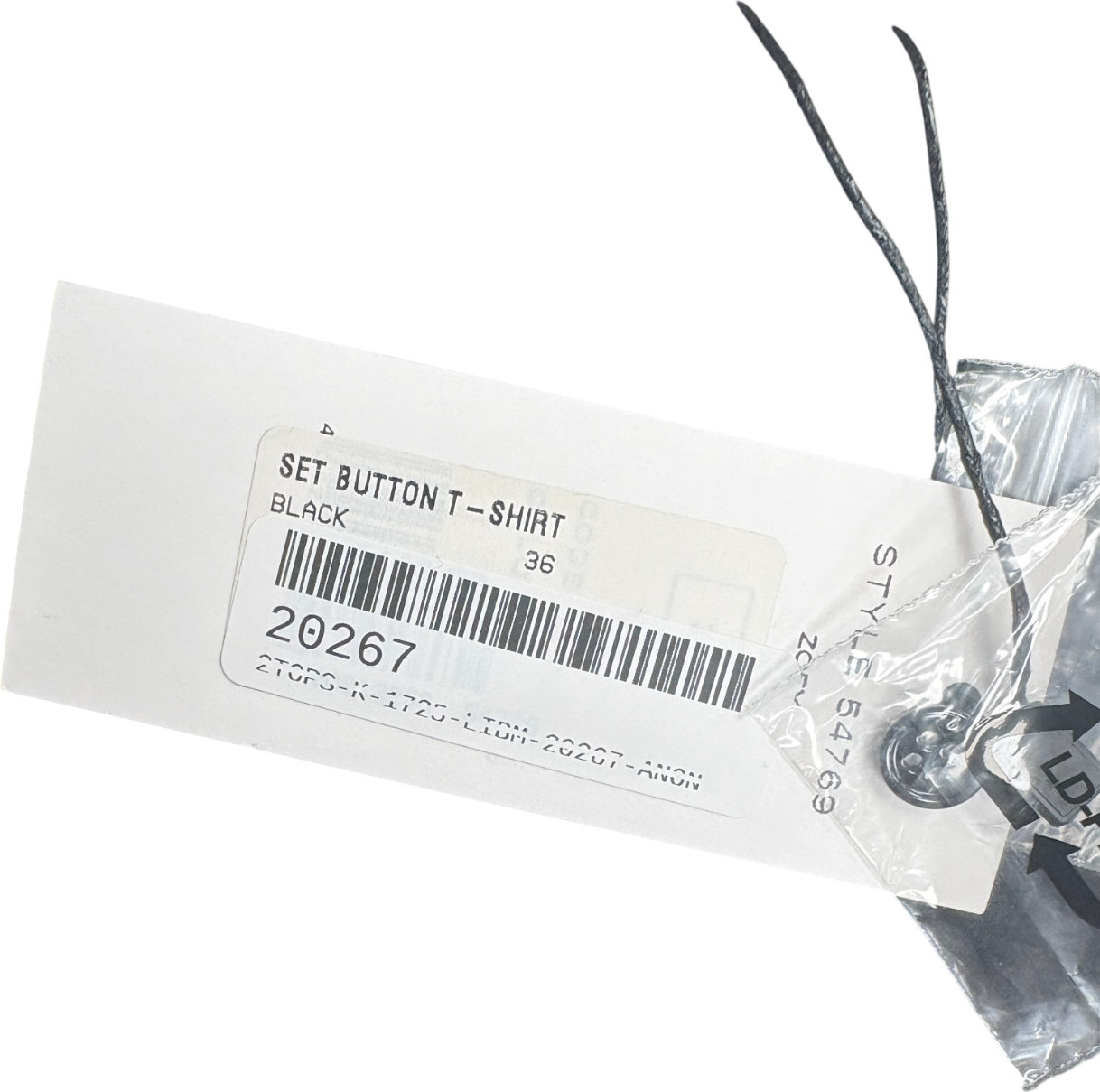 Set Black Zoey 100% Silk Button T-shirt UK 8