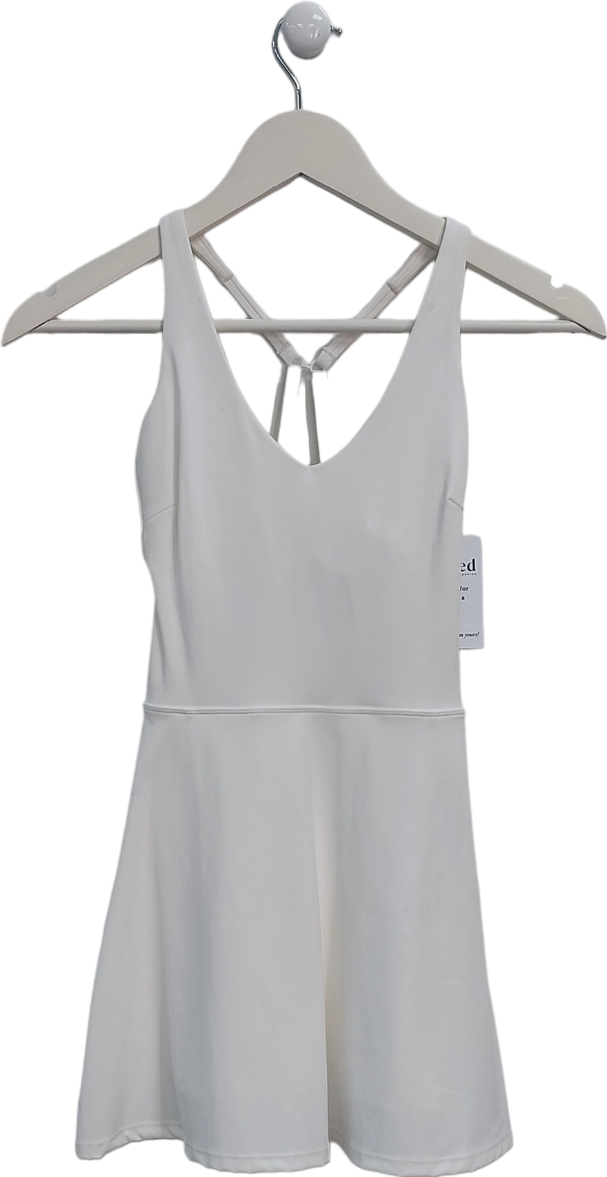 T/ALA White Skinluxe Built In Support Active Dress UK XXS-XS