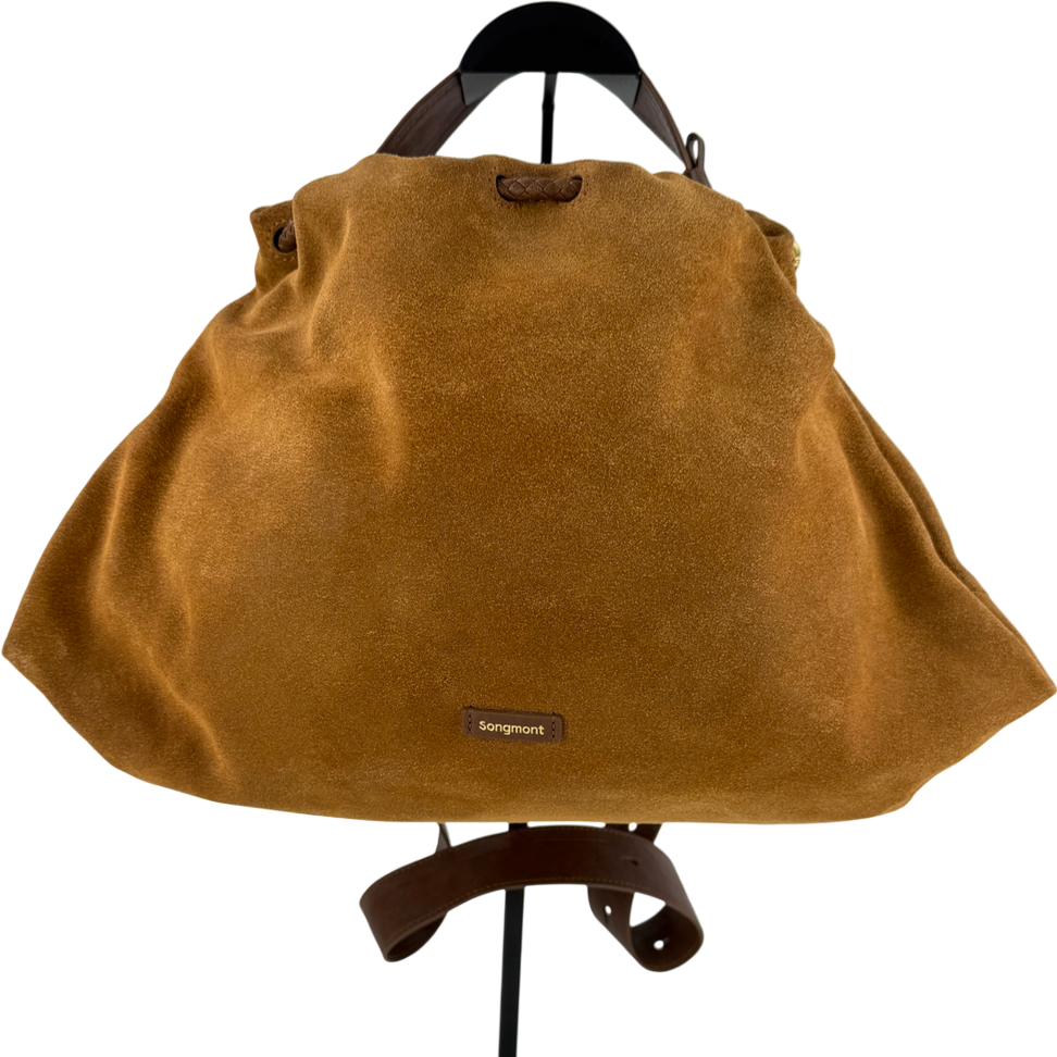 SONGMONT Brown SUEDE Small Gather Bag