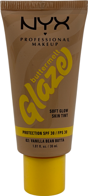 NYX Buttermelt Glaze Soft Glow Skin Tint + Spf/fps 30 Foundation 02 30ml