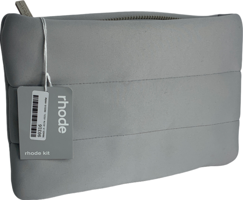 Rhode Skin Bubble Pouch Bag in Light Grey