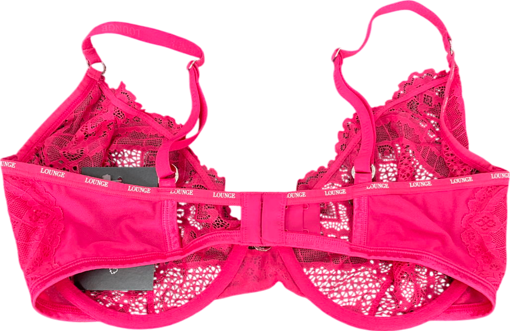 Lounge Underwear Pink Blossom Balcony Bra UK 36FF