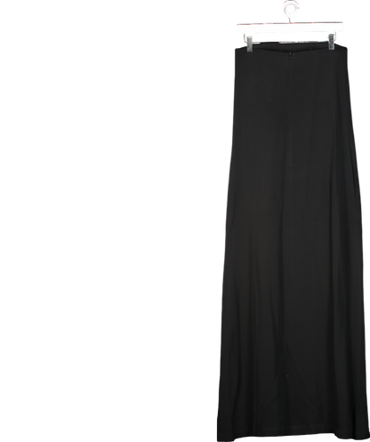 Raey Black Bandeau-neck Silk-satin Maxi Dress UK 6