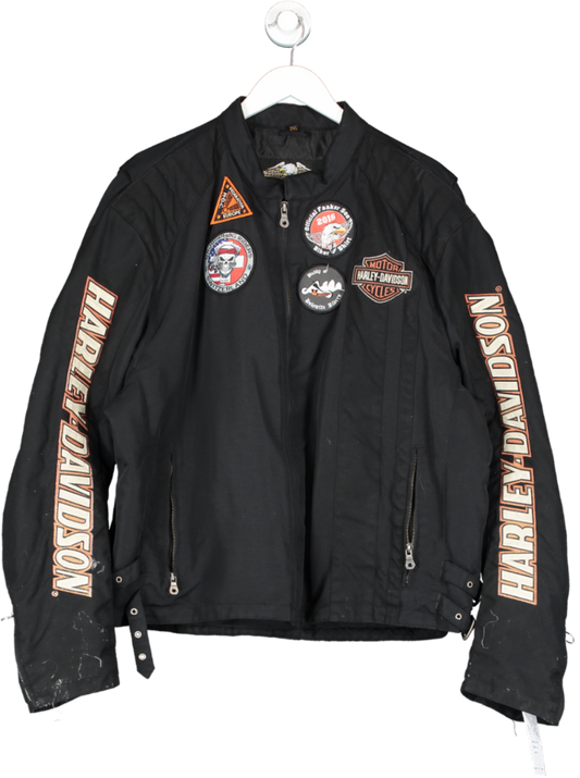 Harley Davidson Black Vintage Garage Jacket UK XXL