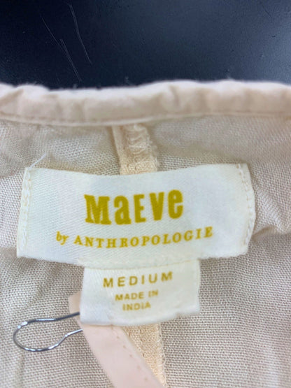 Anthropologie Maeve Cream Midi Dress SZ Medium