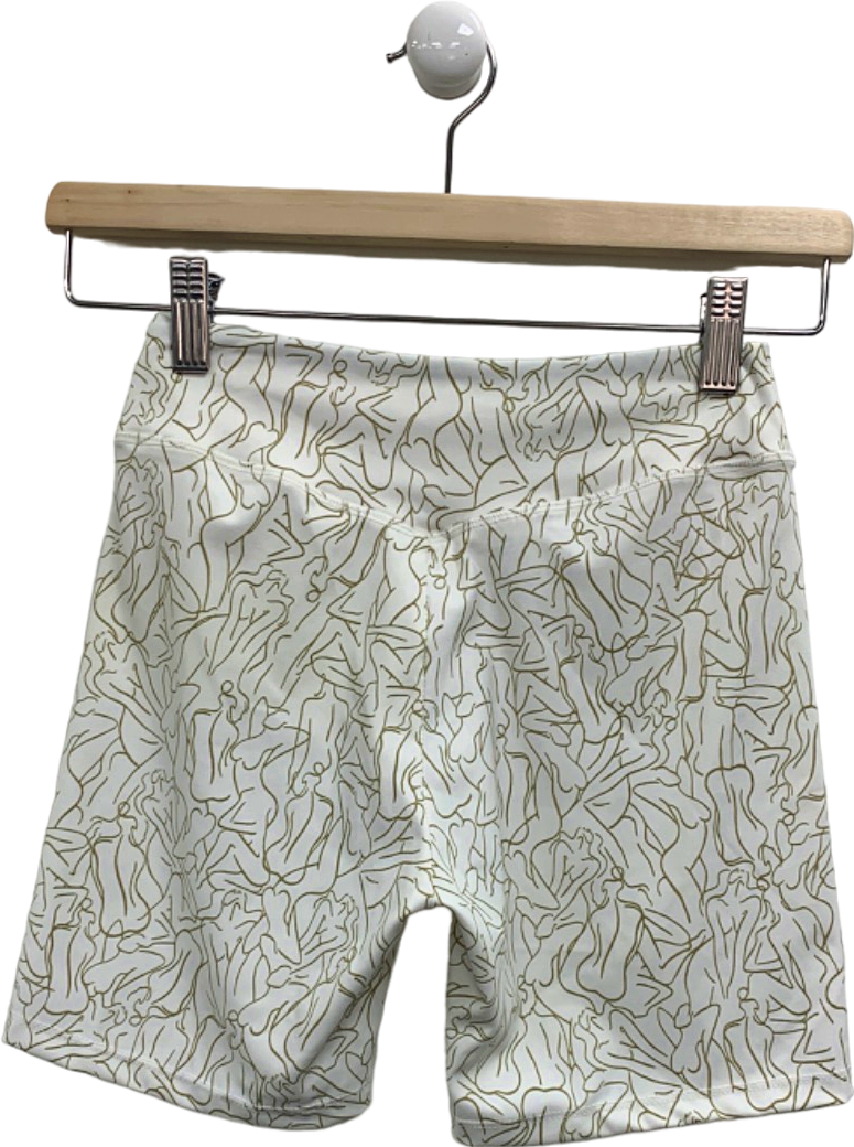 Sefi White Patterned Shorts UK XS