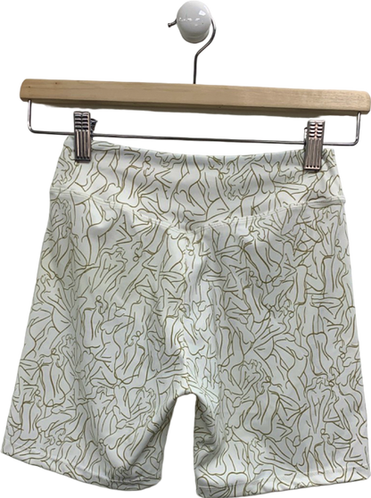 Sefi White Patterned Shorts UK XS