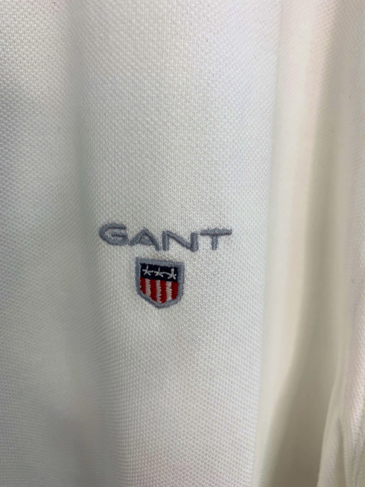 GANT White Original Pique Polo Shirt XXL