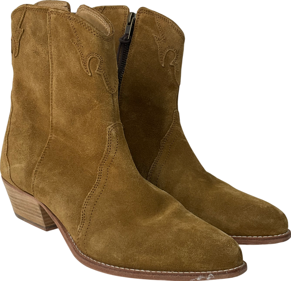 Free People Frontier Western Boot In Beige UK 7 EU 40 👠