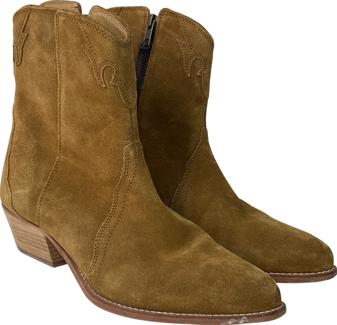 Free People Frontier Western Boot In Beige UK 7 EU 40 👠