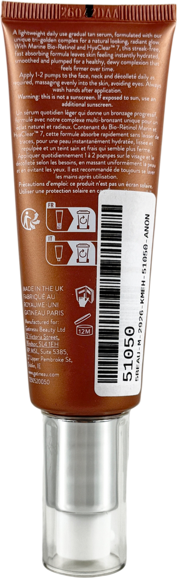 GATINEAU Golden Glow Gradual Tan Face Serum LIGHT/MEDIUM