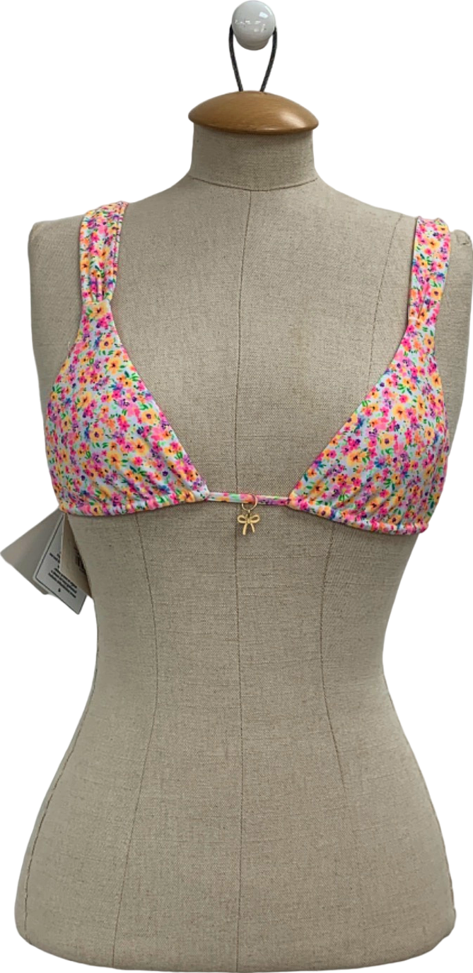 Kulani Kinis Multicolour Floral Bikini Top UK S