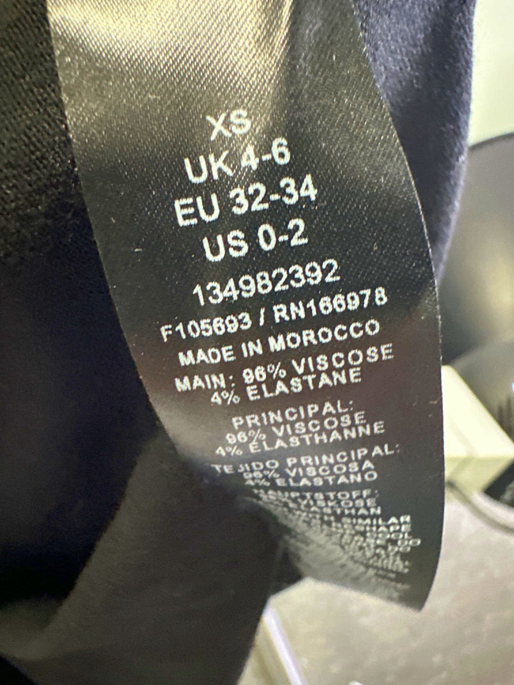 ASOS DESIGN Black Maxi Dress UK XS