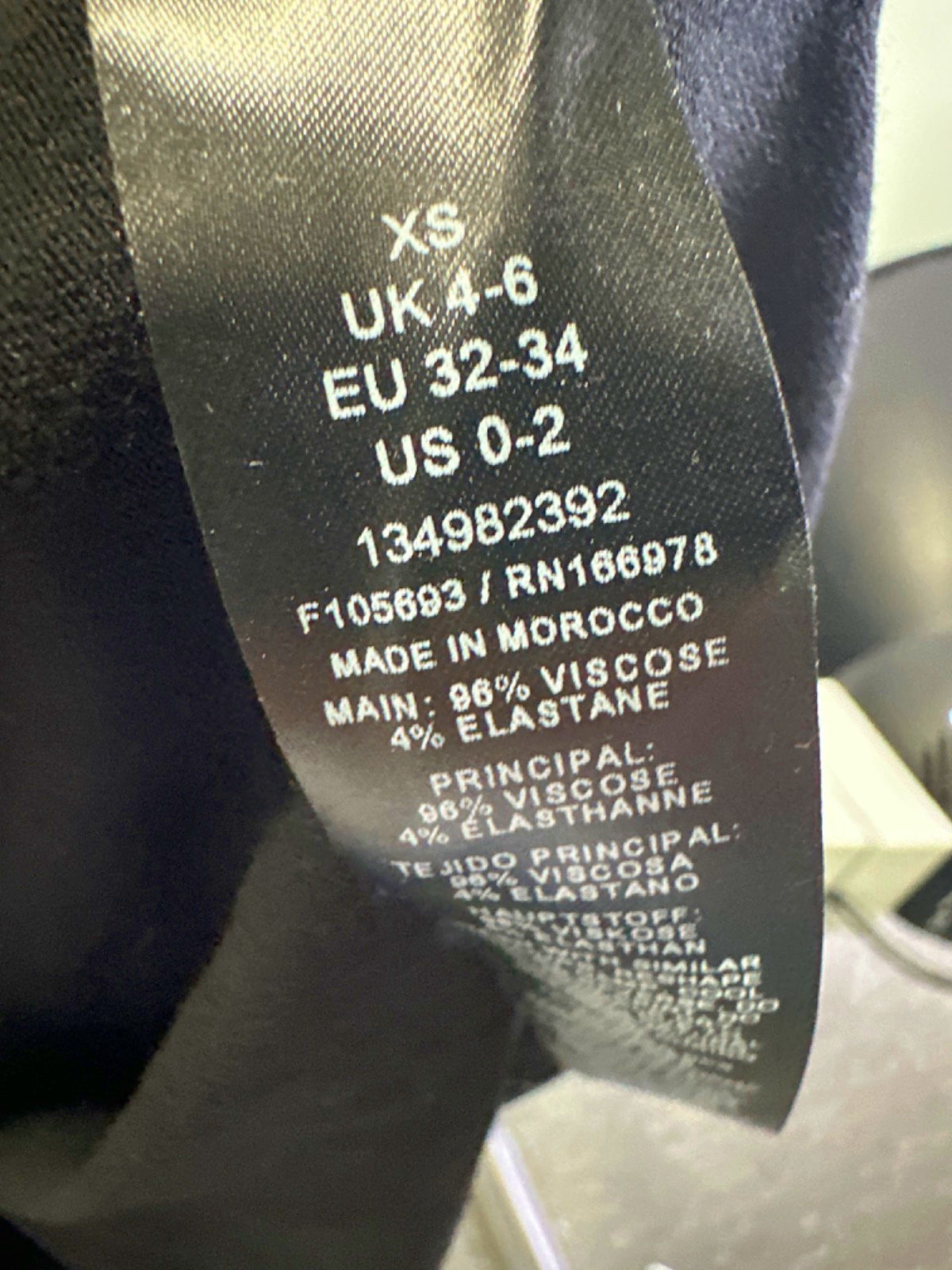 ASOS DESIGN Black Maxi Dress UK XS