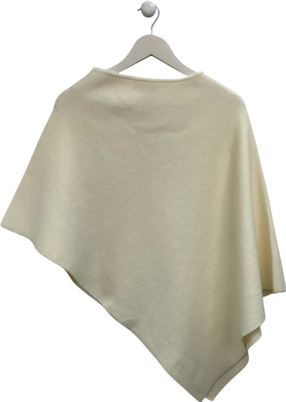 ZARA Cream Wool Look Poncho UK M