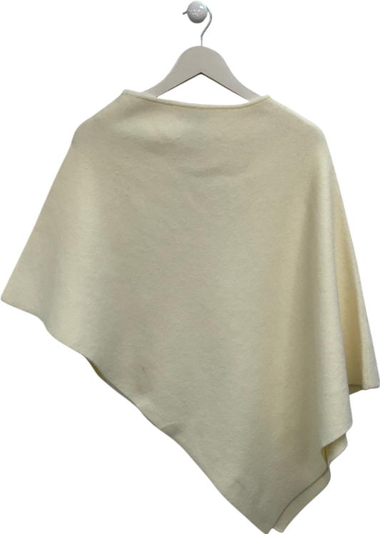 ZARA Cream Wool Look Poncho UK M