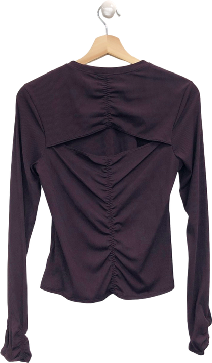 Gymshark Purple Long Sleeve Crop Top S