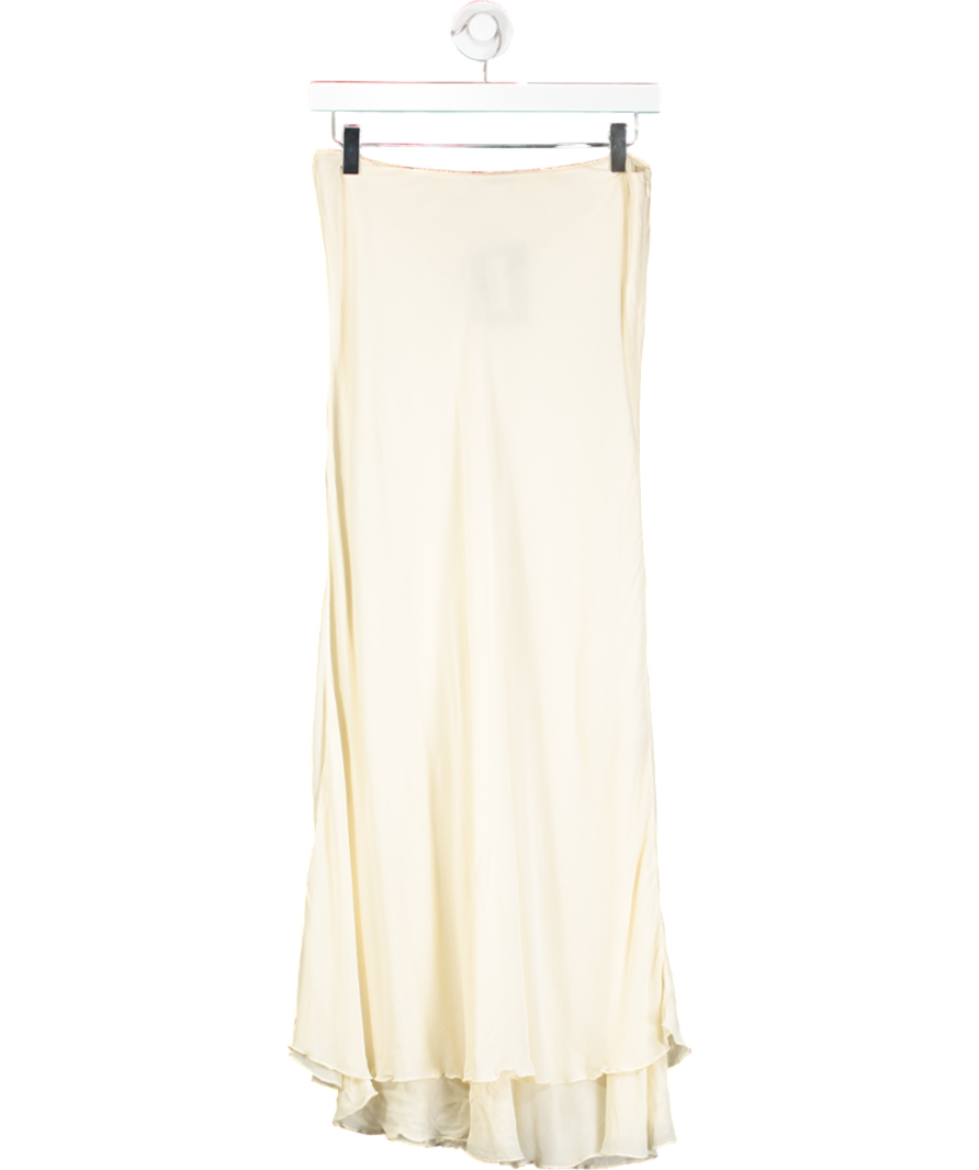 ZARA Cream Viscose Maxi Skirt UK S