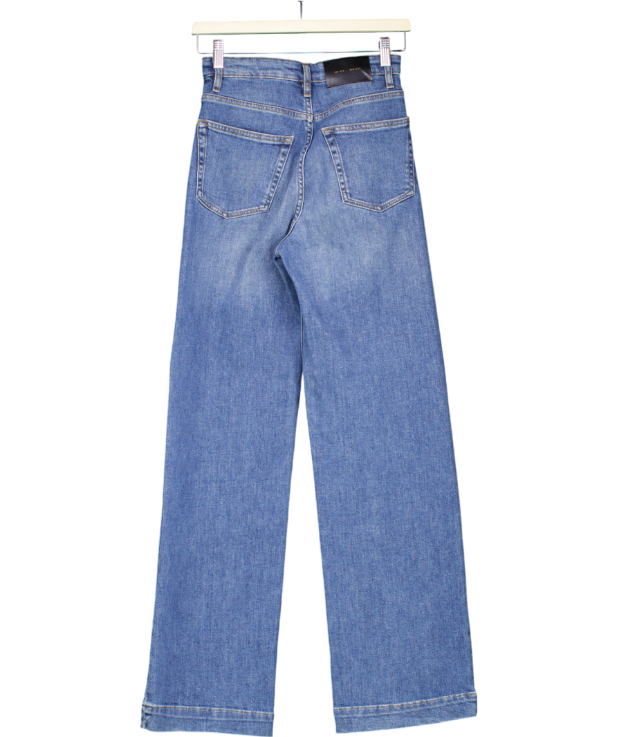 Jigsaw Blue Balfour Long Wide Leg Jean W24