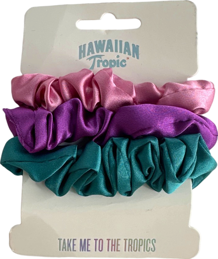 Hawaiian Tropic Multicolour Satin Scrunchies