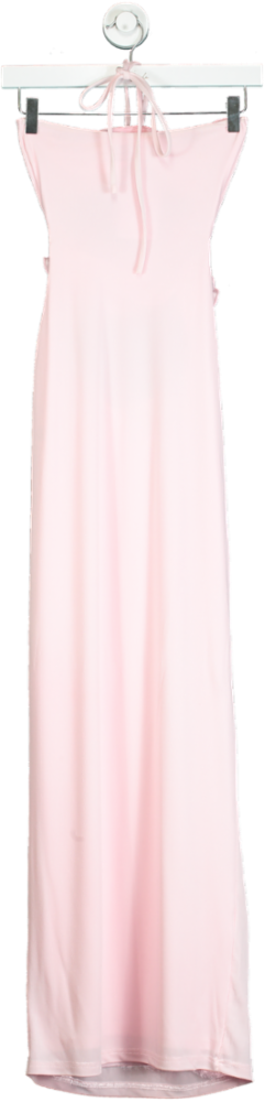 White Fox Pink Maxi Dress UK XS