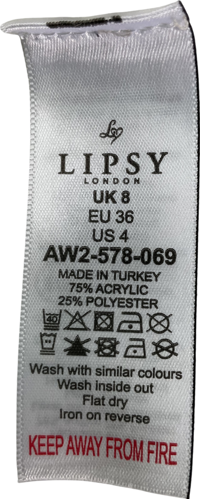 lipsy london White V-neck Scalloped Edge Tie Front Knitted Cardigan UK 8