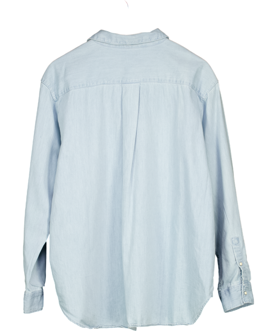 Sezane Max Shirt  Very Light Denim Blue UK 12