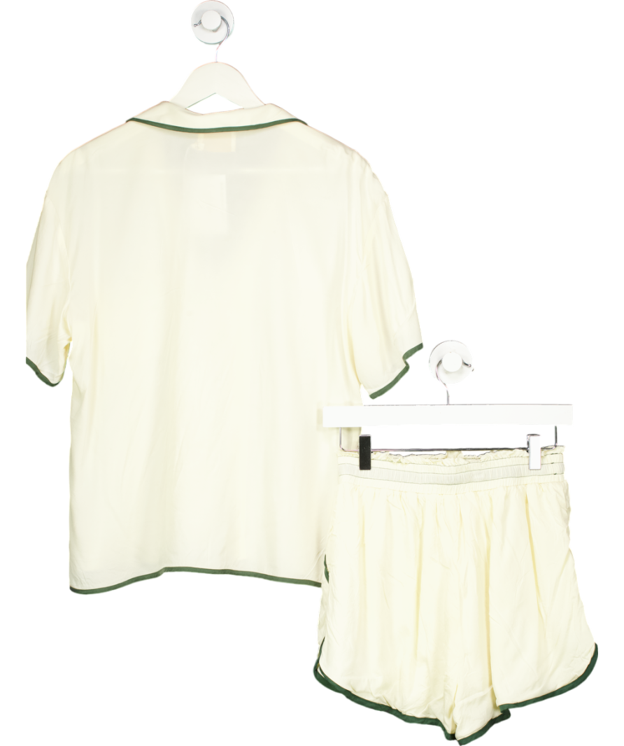 Sancia Cream Cosima Shirt And Pallas Shorts Set UK S
