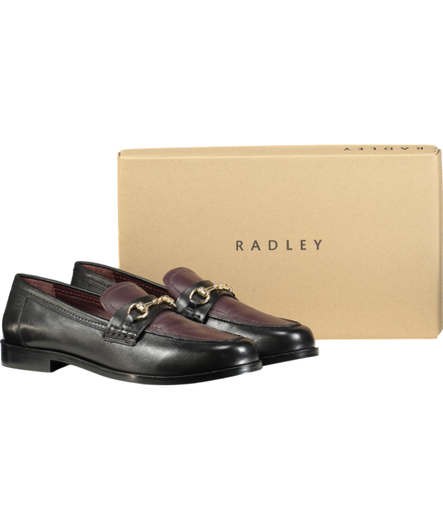 Radley London Black Burlington Row Saddle Loafer UK 8 EU 41 👠