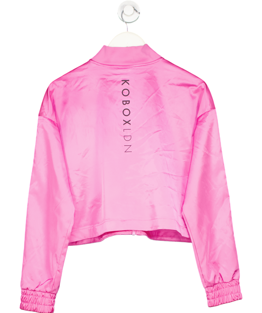 Nike Pink Air Track Satin Jacket UK S