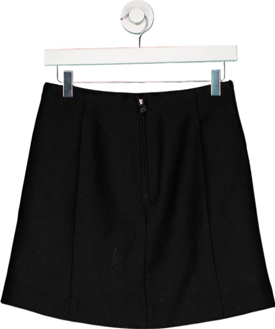 Arket Black Wool Mini Skirt UK 8