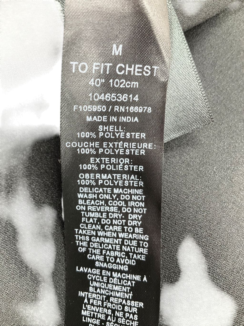 ASOS Black Satin Shirt With Volume Sleeve And Neck Tie UK M