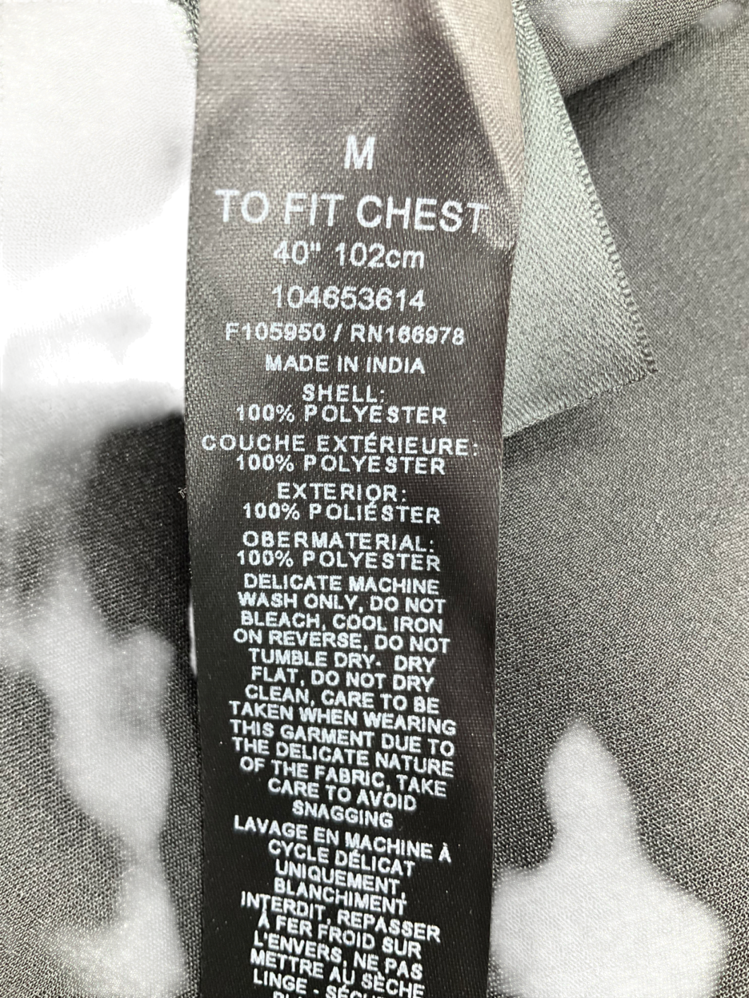 ASOS Black Satin Shirt With Volume Sleeve And Neck Tie UK M