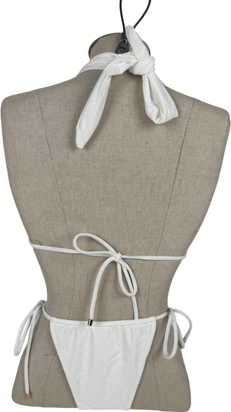 Itty Bitty Kinis White Athens Bikini Set UK S