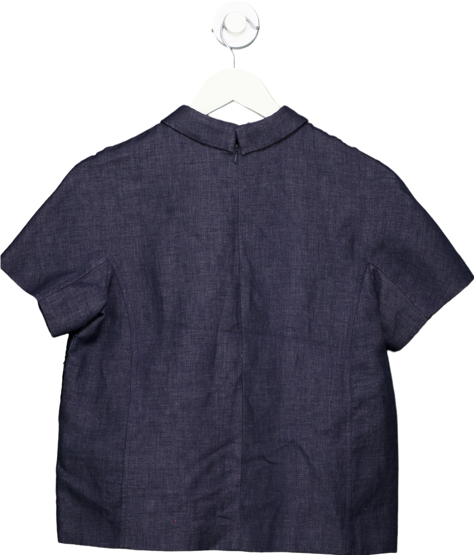 Max Mara Navy Weekend Top Size UK 10