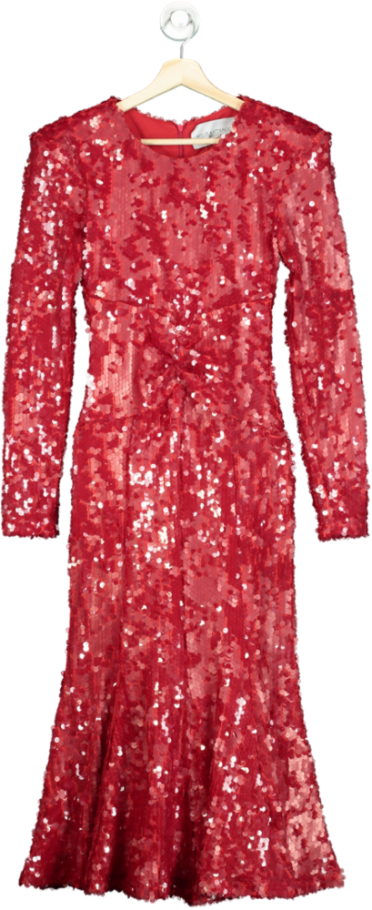 Melis Kaptanoğlu Red Sequin Gown UK 6