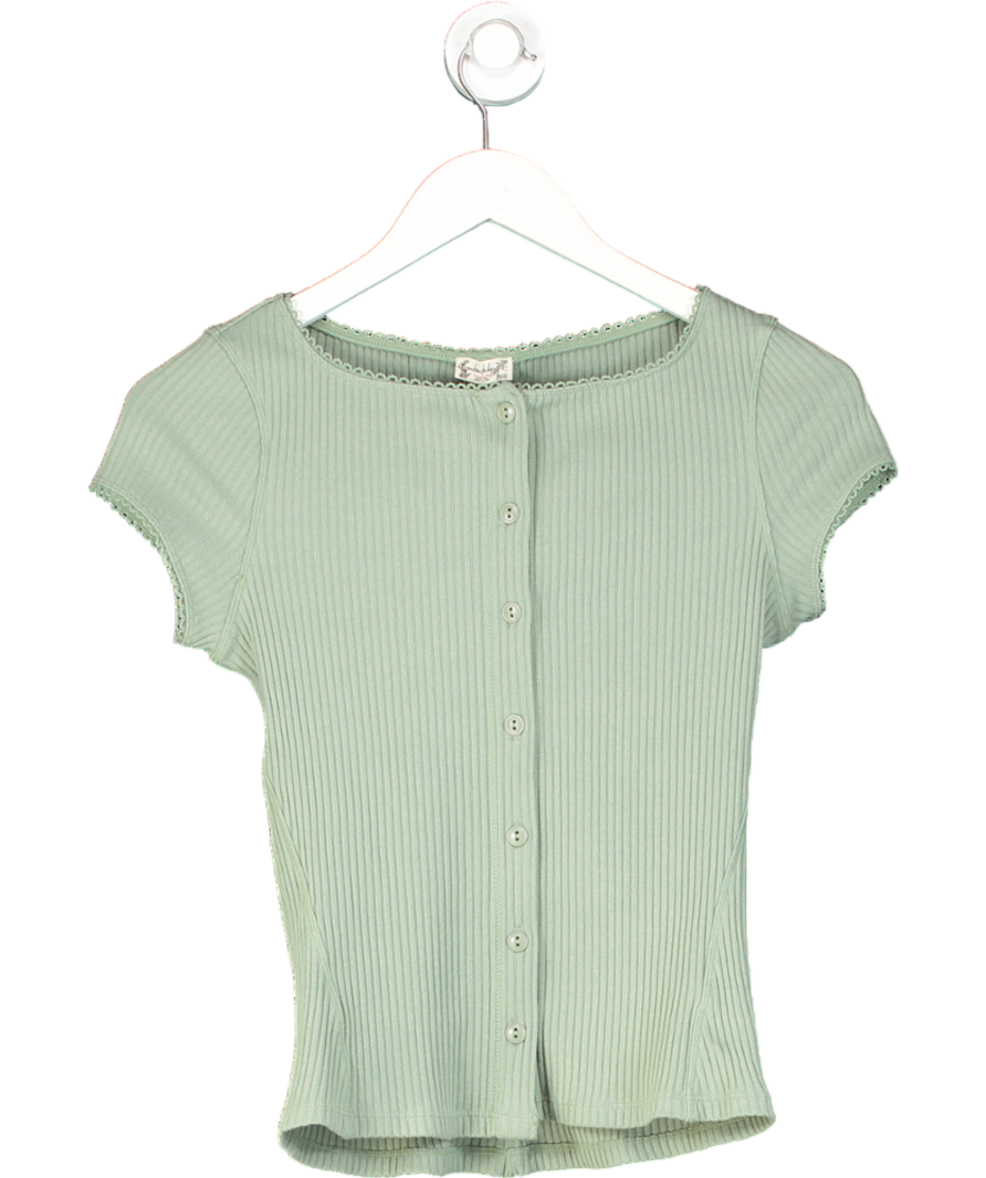 Free People Green Most Wanted Cardi UK S