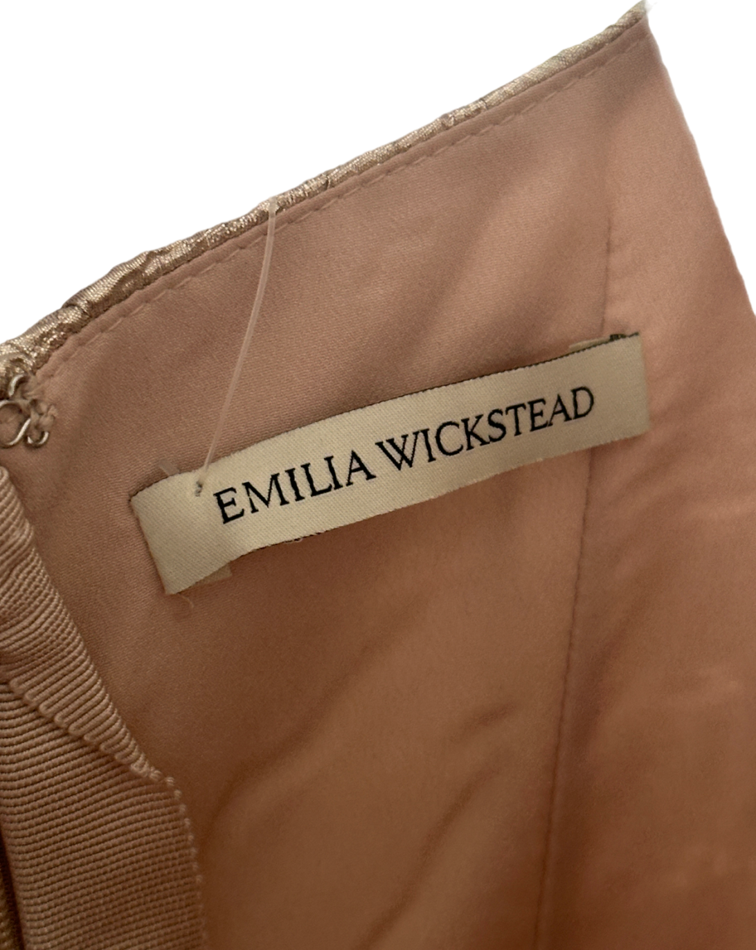 Emilia Wickstead Gold Metallic Gown UK 8