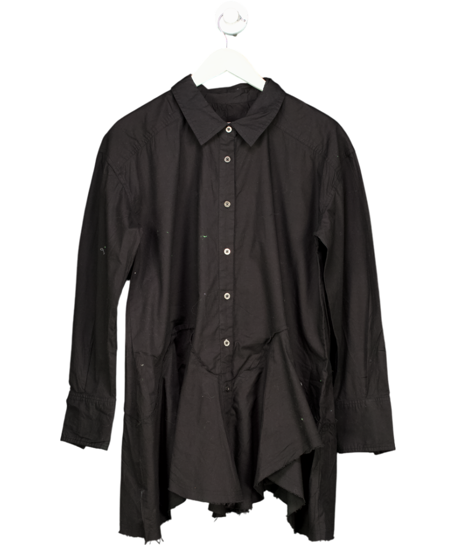 Free People Black Freya Poplin Shirt  UK XS