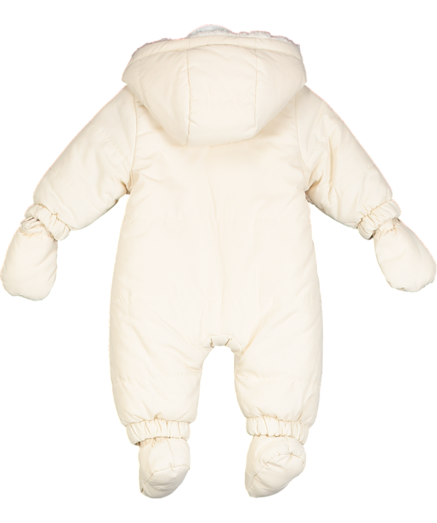 ZARA Cream Fleece Lined Snowsuit 0-3 Months
