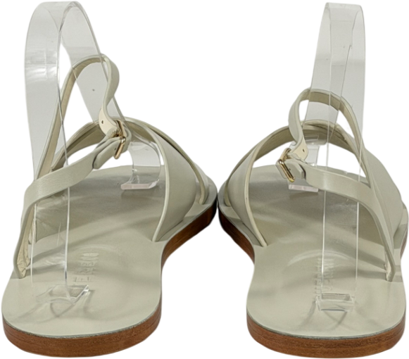 CUEREN Stone Beige Venice Leather Sandals UK 4 EU 37
